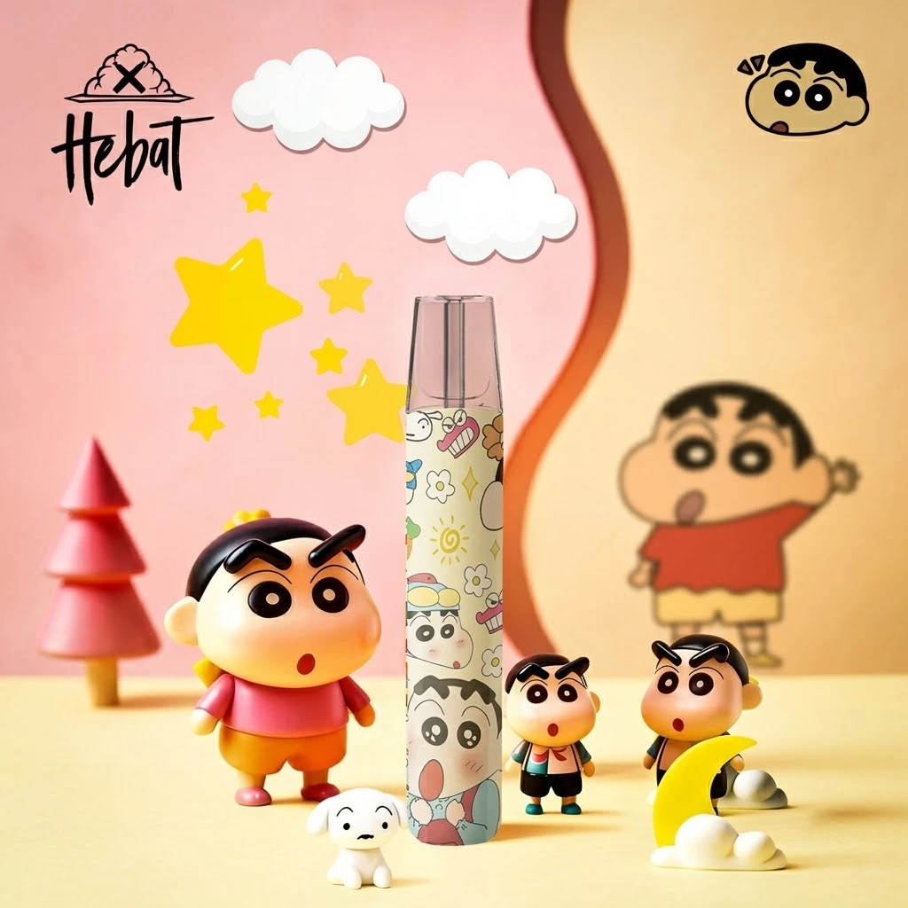 HEBAT 喜貝 卡通聯名一代通用電子煙主機(LABUBU/蠟筆小新/皮卡丘/哪吒/叮噹貓/東京風格)|380mAh/Type-C快充:圖片 3